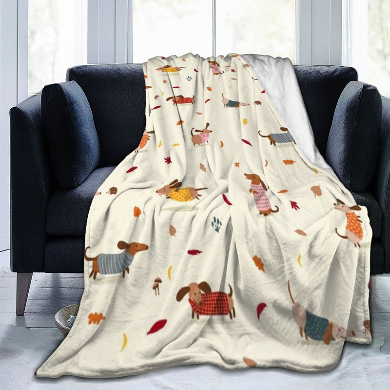 Cobertor com Estampa de Cachorros - Dachshund Magia