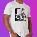 Camiseta Masculina "O Poderoso Chefão da Casa" - Estampa Pug