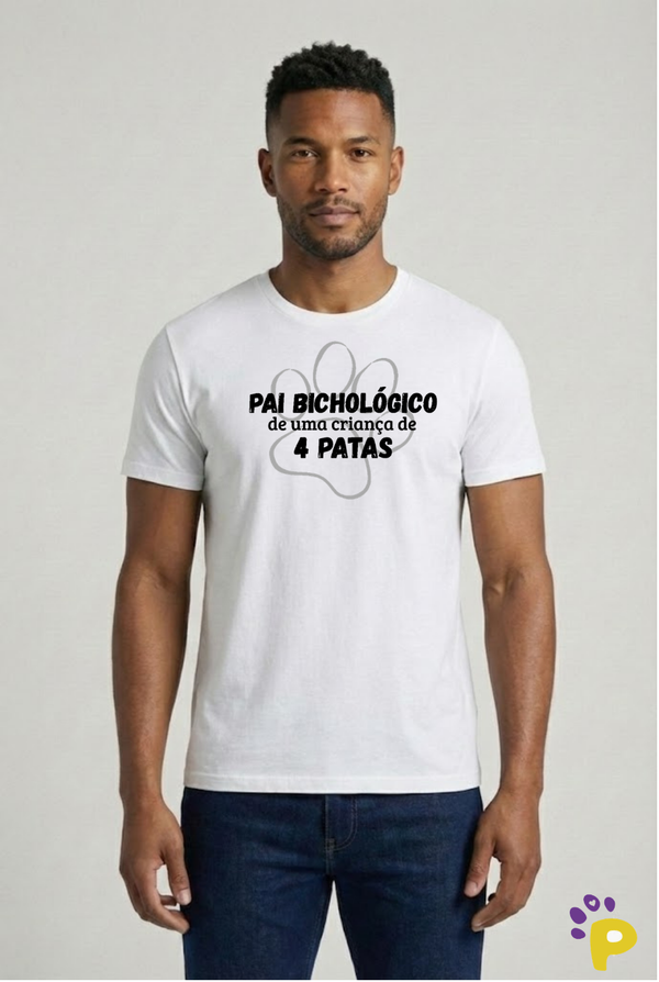 Camiseta Masculina "Pai Bichológico"