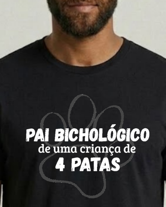 Camiseta Masculina "Pai Bichológico"