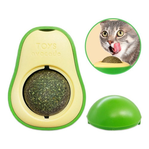 Brinquedo Interativo de Abacate com Catnip para Gatos