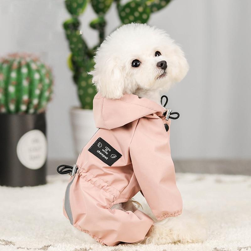 Capa de Chuva para Cachorros - Dog Raincoat Luxo